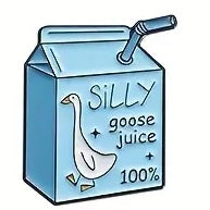 "Silly Goose Juice - Blue" Enamel Pin